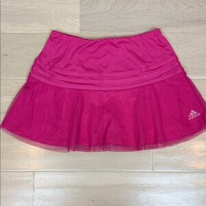 Girl’s Adidas Fuchsia Pink Athletic Skirt | Golf Tennis Skirt/ Skort | SzL (14)